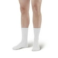 thumbnail image 2 of Ames Walker AW Style 737 Polyester Diabetic Crew Socks-Two Pack Black Small/Medium, 2 of 7