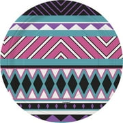 7" Aztec Teal Paper Dessert Plates, 8ct