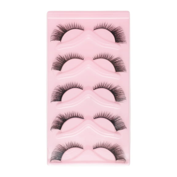 Unique Bargains 5 Pair Dense Cat's Eye False Eyelashes for Makeup Black MYP-5