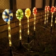 thumbnail image 3 of Matsuzay Light Solar Garden Patio Lámpara de césped Pathway Candy Night Paisajismo Iluminación Decoración Suelo Inserción Recargable Iluminación y accesorios Vistoso Matsuzay HA072962-01, 3 of 6