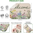 thumbnail image 4 of Dish Drying Mat Drainer Pads - Extra Large Microfiber Drying Mats for Dishes Spring Summer Flower Kitchen Counter Super Absorbent Pads for Draining Racks (Beige,18"x24" ), 4 of 6