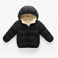 thumbnail image 2 of 1-7T Baby Girl Boy Winter Fleece Coats Toddler Warm Cotton-padded Jackets Kids Thick Down-filled Outerwear, 2 of 5