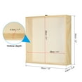 thumbnail image 2 of Unique Bargains 12x12 Wooden Shadow Box Display Case Memory Box with Glass Window, Natural Color, 2 of 5
