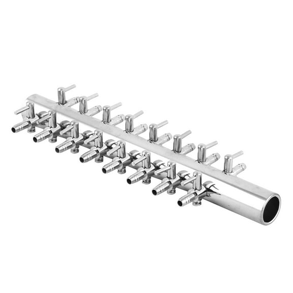 REGALWOVEN Aquarium Fish Tank Stainless Steel 16 Way Outlet Water Air Flow Control Valve