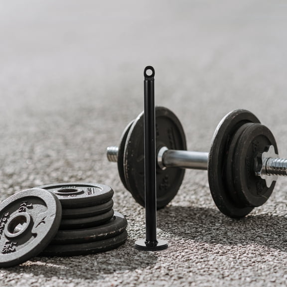 COMPUKAS Barbell Rack Weightlifting Plate Storage Black 1Pack