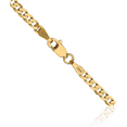 thumbnail image 2 of 10K Solid Yellow Gold 2.9mm Curb Link Chain Necklace, 2 of 4