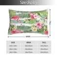 thumbnail image 2 of Naloa Tropical Flamingo Pillow Covers, Throw Pillow Case Cushion Covers,Cushion for Bedroom,Couch,Home-20"x30", 2 of 6