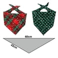 thumbnail image 2 of Christmas dog bandana, Christmas life towel for pets, triangle, 2 of 5
