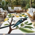 thumbnail image 3 of Fsddascl Summer Lemon Outdoor Rug for Patio/Deck/Porch, Non-Slip Large Area Rug 4 x 6 Ft, Watercolor Birds Vintage Indoor Outdoor Rugs Washable Area Rugs, Reversible Camping Rug Carpet Runner, 3 of 5