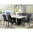 thumbnail image 2 of Steve Silver Camila White Marble Rectangle Dining Table, 2 of 5