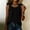 Black, variant on Women'S Sleeveless Top, Round Neck Casual Camisole Vest, Suitable for Weekend Vacations And Museum Visits