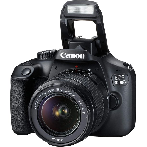 Canon EOS Rebel 3000D/T100 Digital SLR Camera with 18-55mm Lens Kit + Pixi  AdvancedAccessory Bundle - image 4 of 6