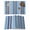 Blue, variant on Colorful Striped Placemats Set of 8, Boho Rainbow Abstract Vertical Lines Placemats for Dining Table, Place Mats for Kitchen Tabletop, Waterproof Wipeable Dining Table Mats Set