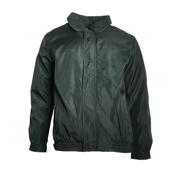 Men's Jacket Microfiber Golf Sport Water Resistant Zip Up Windbreaker Coat, Green, XL