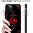 thumbnail image 4 of Compatible with iPhone 13 Mini Case,Pattern Design Hard PC Back Cover Non-Slip Soft TPU Protective Case for iPhone 13 Mini for Women 5.4inch-Spiritual Rose, 4 of 5