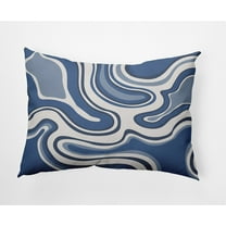 20"x14" Simply Daisy Agate Poly Indoor/Outdoor Pillow, Blue Qty 1