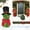 Green, variant on Lighted Snowman Topiary Tree Outdoor Decor 20.86 Inch Artificial Boxwood Christmas Topiary with Lights Red Bow Santa Hat and Ground Stake for Indoor Outdoor Home Porch Yard and Garden Holiday Display