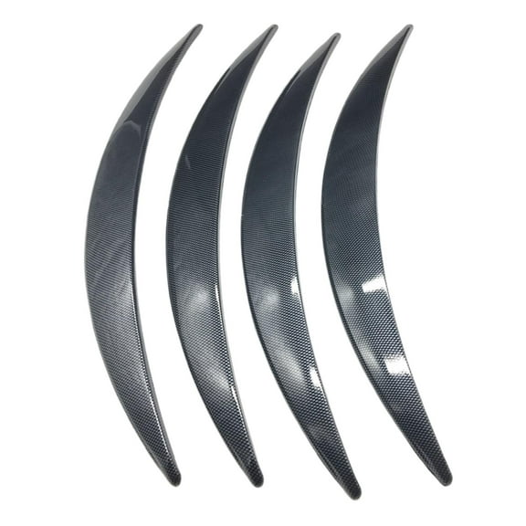 yotijay 4Pcs Generic Car Wheel Eyebrow Arch Trims Convenient Mudguards Flaring Protector Carbon Fiber