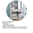 thumbnail image 2 of Biplut Vanity Desk with Sliding Mirror, Bedroom Dressing Table, Makeup Table with 5 Drawers & Shelves, Hidden Storage Space, 2 of 4