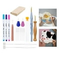 thumbnail image 4 of DIY Punch Embroidery W/ Cloth for Cross Stitch Knitting Sewing Without Without scissors, 4 of 8