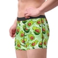 thumbnail image 2 of Fotbe Avocado color cute animals Men’s Total Support Pouch Boxer Briefs, X-Temp Cooling, Moisture-Wicking Underwear, Regular, Long-leg and Trunk-Medium, 2 of 6