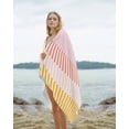 thumbnail image 2 of Colorful Stripe Beach Towels Oversized Super Absorbent, Modern Pink Red Yellow Vertical Striped Lightweight Bath Towel Quick Dry Sets For Bathroom/Pool/Rv Camping/Beach Play/Gym Room/Picnic 31"x62", 2 of 8