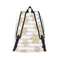 thumbnail image 2 of Yiaed Gold Snowflake Print Backpack, Premium Laptop Backpack, Travel Backpack for Women, Lightweight Backpacks, Comfortable Back Pack-Medium, 2 of 7