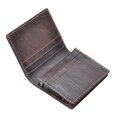 thumbnail image 1 of Men’s Bifold Front Pocket Wallet Genuine Leather RFID Blocking Card Billfold, Coffee, 1 of 6