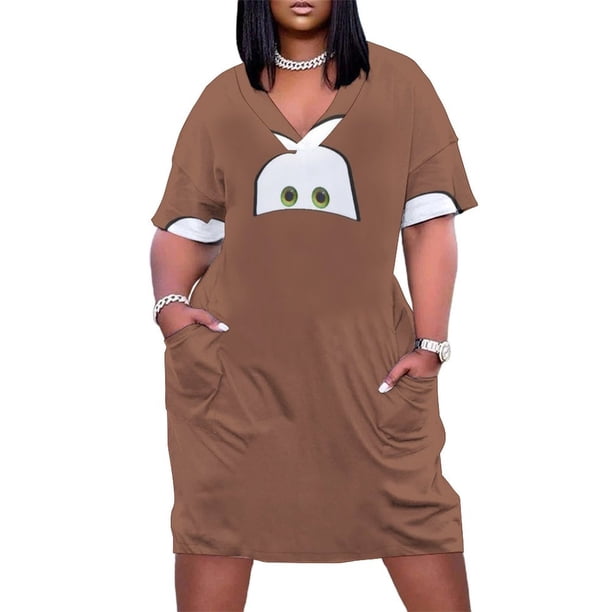 Vestido de bolsillo suelto Tow Mater Eyes Vestidos de mujer elegantes y bonitos vestidos de mujer vestido para mujer 2025