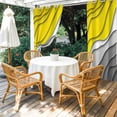 thumbnail image 2 of Yellow Grey Ombre Outdoor Curtains for Patio Waterproof,Windproof Privacy Curtains with Weighted Bottom,Modern Geometric Abstract Aesthetics Cream Outside Drapes for Picnic Garage 54"x84" 1 Panel, 2 of 8