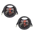 thumbnail image 1 of 2 Pack Pig Hog Instrument Cable Amp Grill 1/4' to 1/4' Right Angle 10 ft., PCH10AGR, 1 of 4