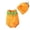 Orange, variant on Girls Pumpkin Outfit Sleeveless Baby Girl Romper with Hat Set Halloween Clothes 3-6 Months