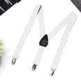 thumbnail image 5 of Buyless Fashion Adjustable 2 Pack Suspenders for Kids Toddlers Baby Elastic Solid Color 1 Inch - Y Back Design - 5102-2-White-30, 5 of 7