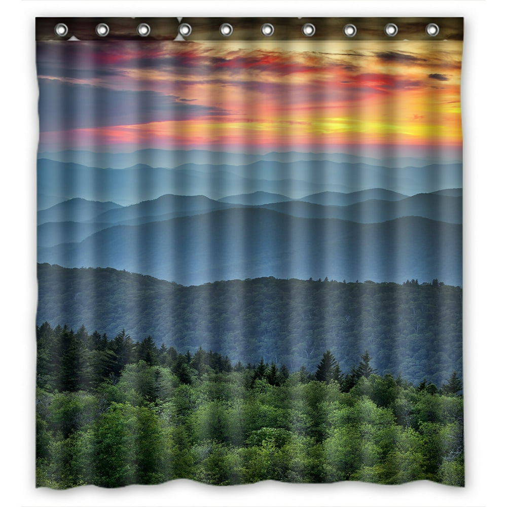 ABPHQTO Mountains Ridges Sunset Great Smoky Mountains Waterproof
