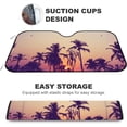 thumbnail image 4 of GZHJMY Car Front Windshield Sunshade UV Heat Protection, Foldable Auto Windshield Sun Visor for Sedan SUV Truck Summer Fruits on the Beach, Car Sunscreen51x27.5inch Keep Vehicle Cool, 4 of 6