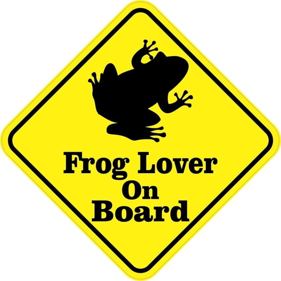 5in x 5in Frog Lover On Board Magnet