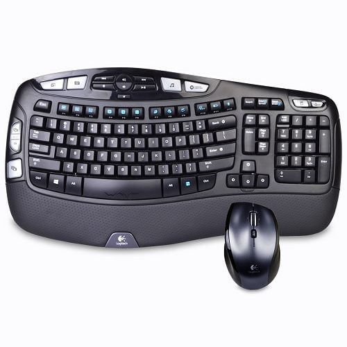 Certified Used Grade A MK570 Comfort Wave Wireless Keyboard & Laser Mouse Combo w/USB Unifying Nano Receiver (Black/Gray) - Walmart.com