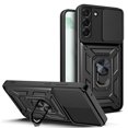 thumbnail image 1 of Luxury Shockproof Lens Protector Armor Phone Case Metal Stand Cover For Samsung Galaxy S21 S21 FE S21 Plus S21 UItra S22 S22 Plus S22 Ultra S23 S23 Plus S23 Ultra, 1 of 5