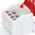 thumbnail image 2 of NFTIGB 690V 80A DIN Rail Terminal Block Distribution Box Spliceable Brass Conductor Junction Box for House Appliances Red Color UKK80 C45 Electrical Connectors Fast Quick Wire Cable Connection, 2 of 9