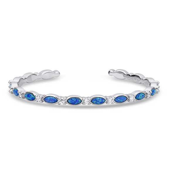 Montana Silversmiths Women's Moonlit Night Crystal Opal Cuff Bracelet - BC5703 One Size