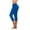 Blue, variant on Jesvior Women'S High Waisted Wide Leg Capri Pants Casual Drawstring Yoga Trousers with Pockets for Lounge Beach Office