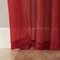 thumbnail image 4 of No. 918 Krista 1-Piece Holiday Twist Tab Sheer Tab Top Curtain Panel, 51"x96", Holiday Red, 4 of 8