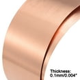 thumbnail image 4 of Uxcell Copper Sheet Roll, Metal Foil Plates 1000mm x200mm x 0.1mm, 4 of 4