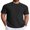 Black, variant on Men' T-Shirt Short Sleeve Crew Neck Textured Shirts Classic Knit Pullover Tees