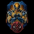 thumbnail image 2 of Men's Marvel: Deadpool & Wolverine Claw Pose Portrait Graphic T-Shirt, 2 of 5