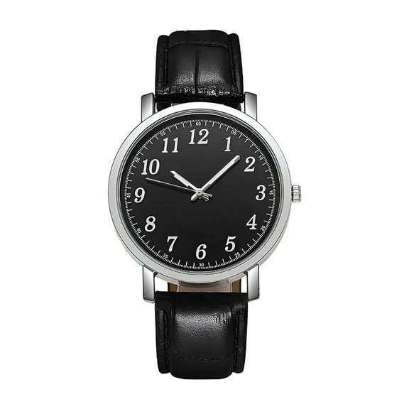 DESIGNICE Automatic Watches for Men Fashion Design Leather Watch Digital Quartz Men's Watch