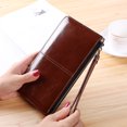 thumbnail image 1 of Cartera larga para mujer, cartera con cremallera para mujer, versión coreana, bolso de mano de gran capacidad, 1 of 5
