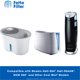 thumbnail image 4 of Filtros absorbentes para humidificadores Fette Filter, malla azul, paquete de 6, 4 of 6