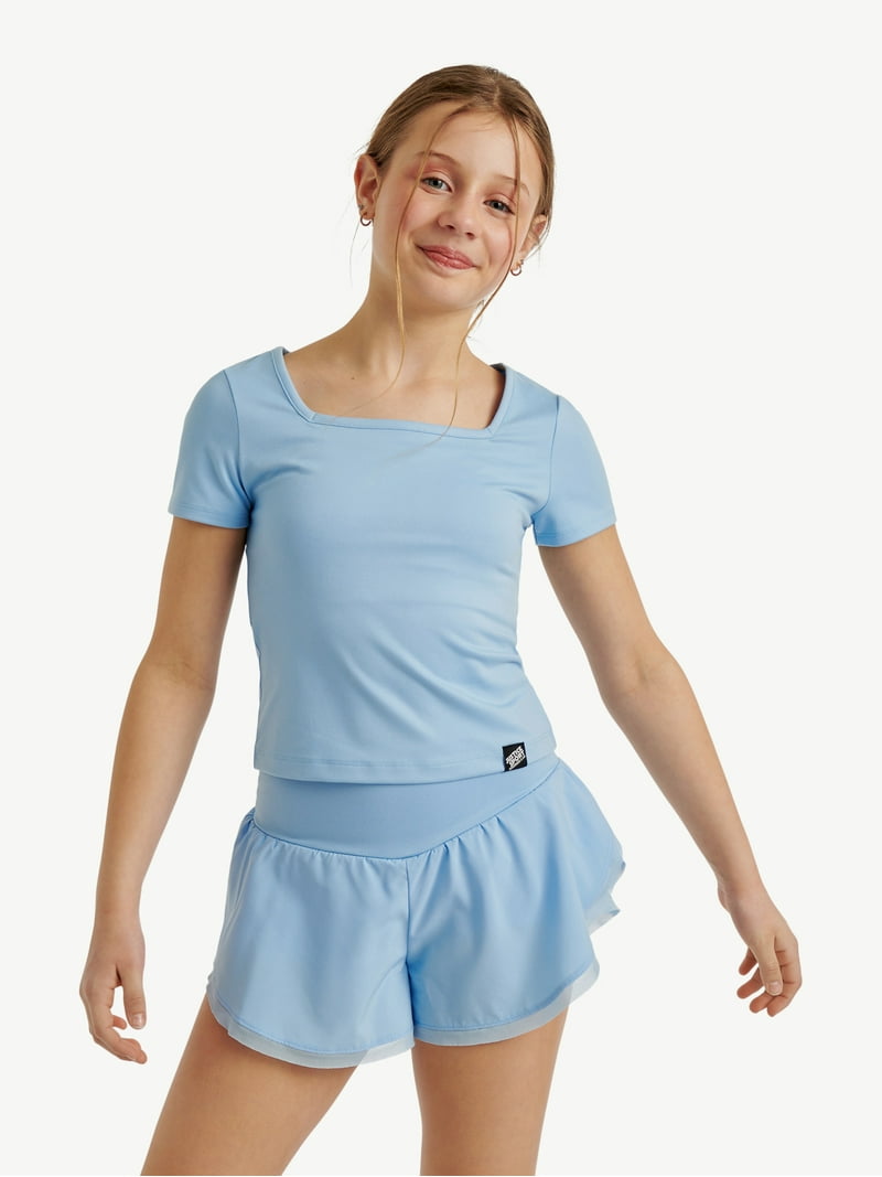 MOONSHOT Mesh Short Pants tops セットアップLM Justice Girls Mesh Hem Tulip Short Set, Sizes XS - XLP - Walmart.com