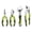 Green, variant on 4pcs Heavy-Duty Professional Pliers Set with Pink-Grip Non-Slip Handles - 8" Long Nose, Slip Joint, Groove Joint Pliers & Adjustable Wrench for Home, Plumbing,, Automotive Repair Tools